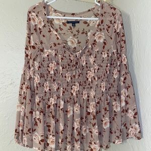 Floral long sleeve blouse